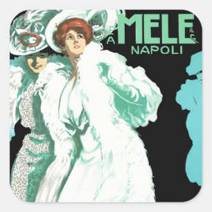 Sticker Carré E.A. ~ Napoli de Melle et de Cie.