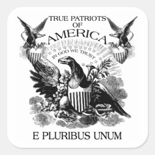 Sticker Carré E Pluribus Unum