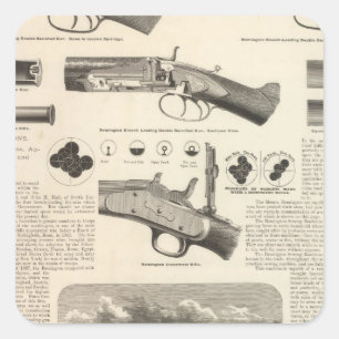 Sticker Carré E Remington et les fils