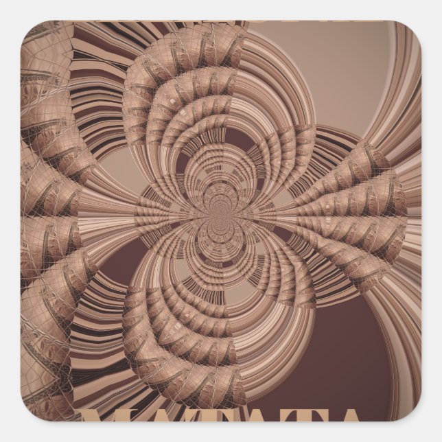 Sticker Carré Earthy Hakuna Matata (Devant)