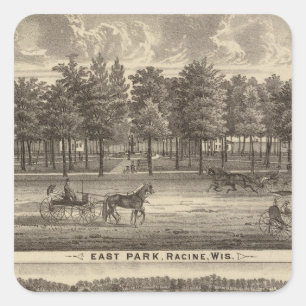 Sticker Carré East Park, Racine et Oakland Farm