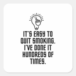 Sticker Carré Easy to quit smoking