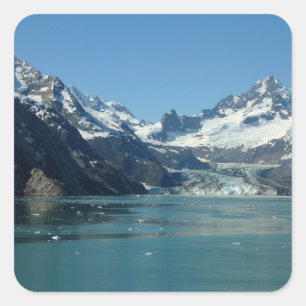 Sticker Carré Eaux alimentées par les glaciers de l'Alaska