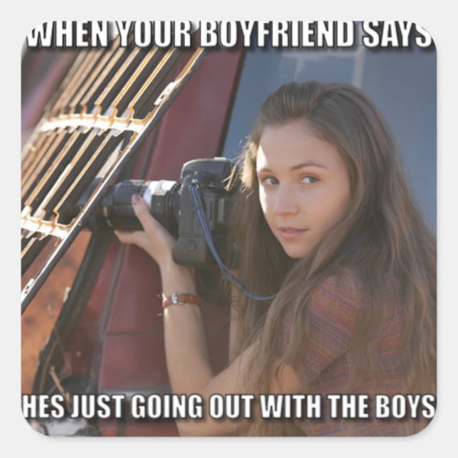 Sticker Carré Échantillon (Devant)