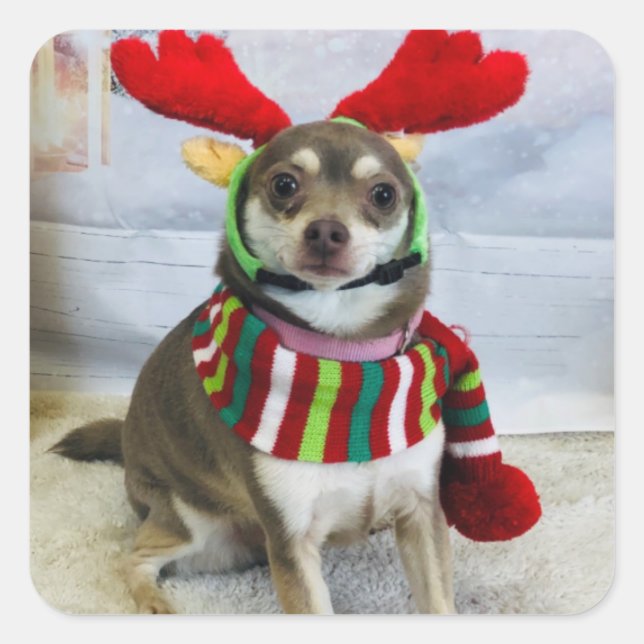 Sticker Carré Échec de Huey Holiday (Devant)