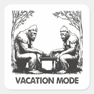 Sticker Carré Échecs mode Vacances Bigfoot