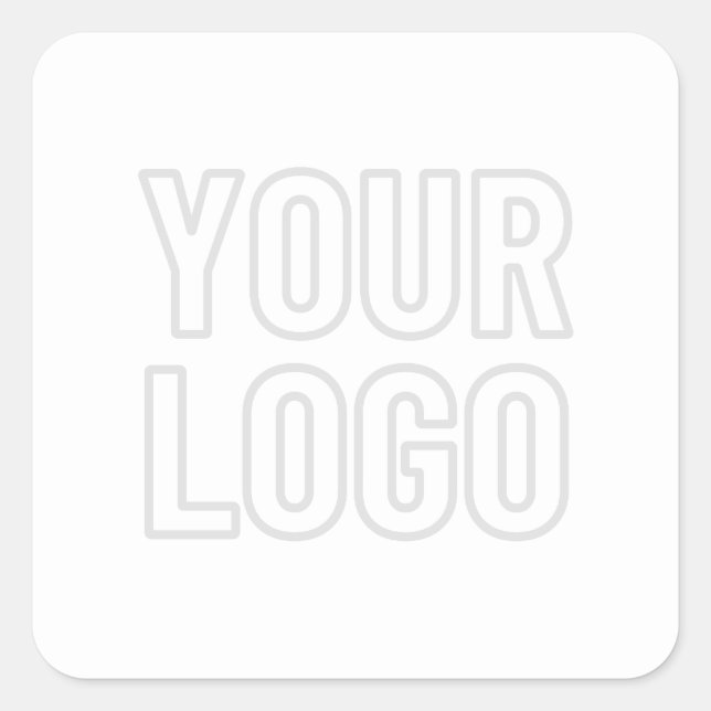 Sticker Carré Éclairer automatiquement le logo pour l'Arrière -  (Devant)