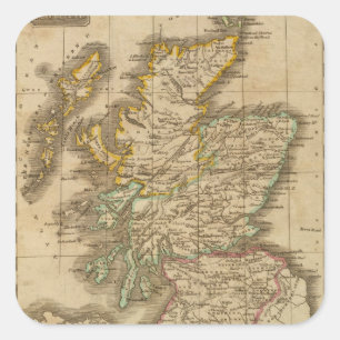 Sticker Carré Écosse 4