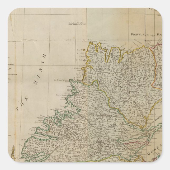 Sticker Carré Ecosse nord (Devant)