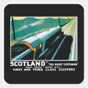 Sticker Carré Écosse par Night Scotsman