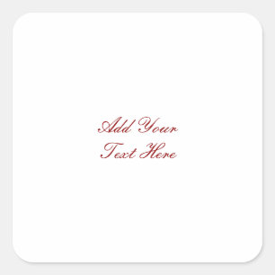 Sticker Carré Écriture professionnelle ajouter du texte moderne