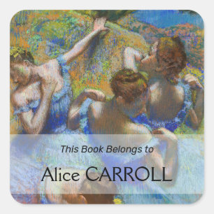 Sticker Carré Edgar Degas - Danseuses bleues
