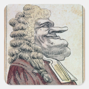 Sticker Carré Edmund très honorable Burke0