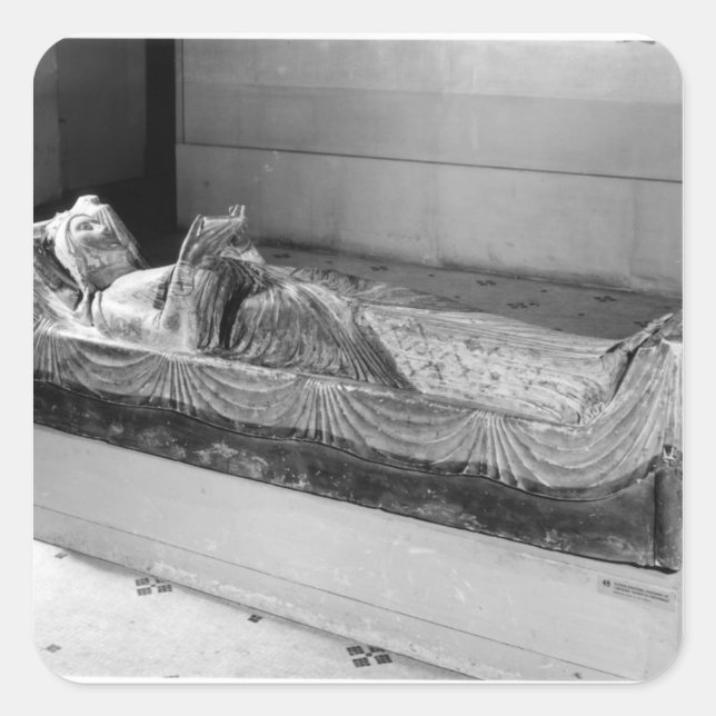 Sticker Carré Effigie d'Eleanor d'Aquitaine (Devant)