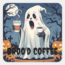 Éffrayant fantôme Broo'd café Halloween Cafe autoc