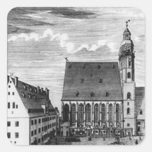 Sticker Carré Église et école de St Thomas à Leipzig, 1723