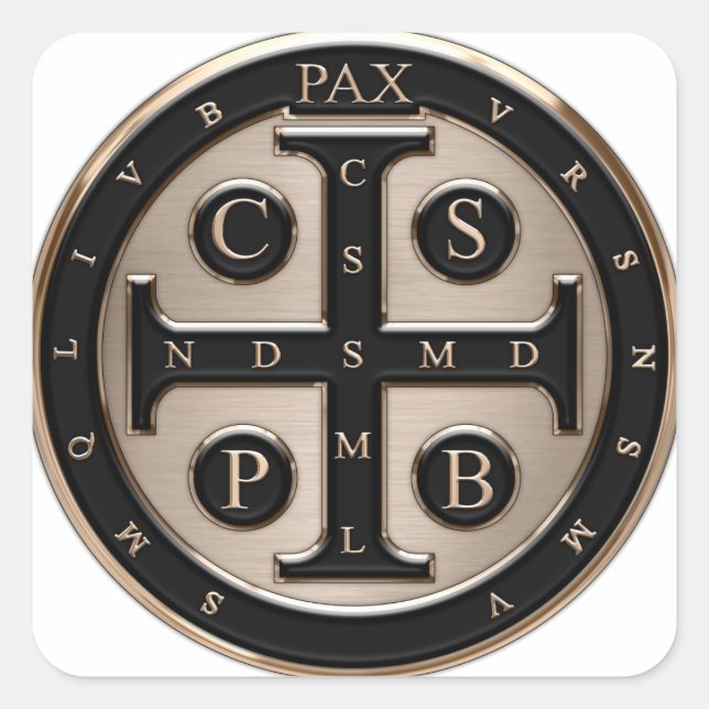 Sticker Carré Église Saint-Benedict (Devant)