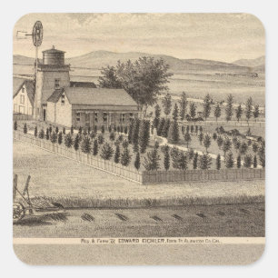 Sticker Carré Eichler, résidences de Meyer