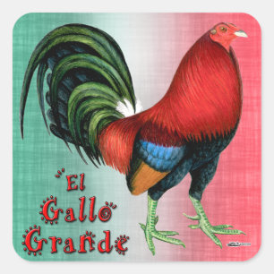 Sticker Carré El Gallo Grande