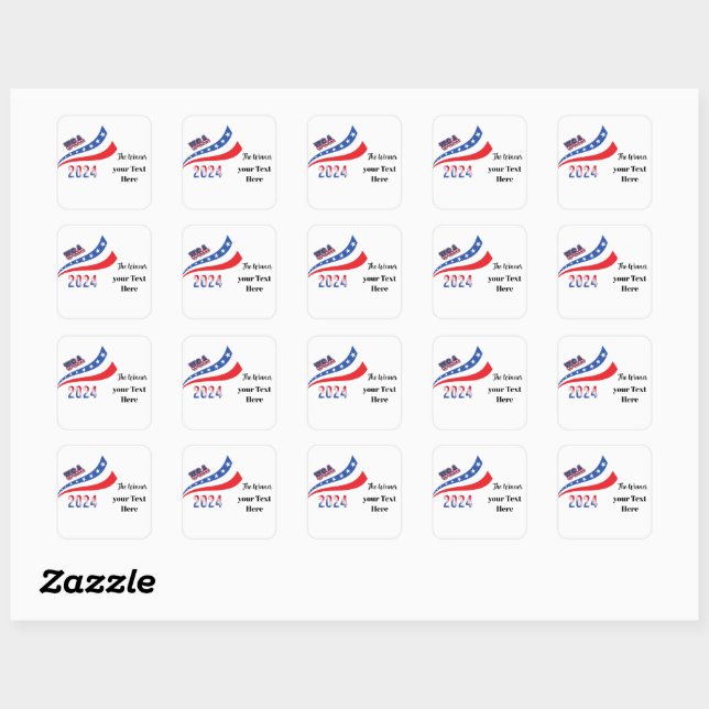 Sticker Carré Élection 2024 (Feuille)