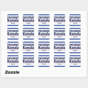 Sticker Carré Élection du président Kamala 2024
