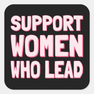 Sticker Carré Élections féministes - Appuyer les femmes qui diri