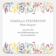 Elégant Boho aquarelle Fleur sauvage coloré