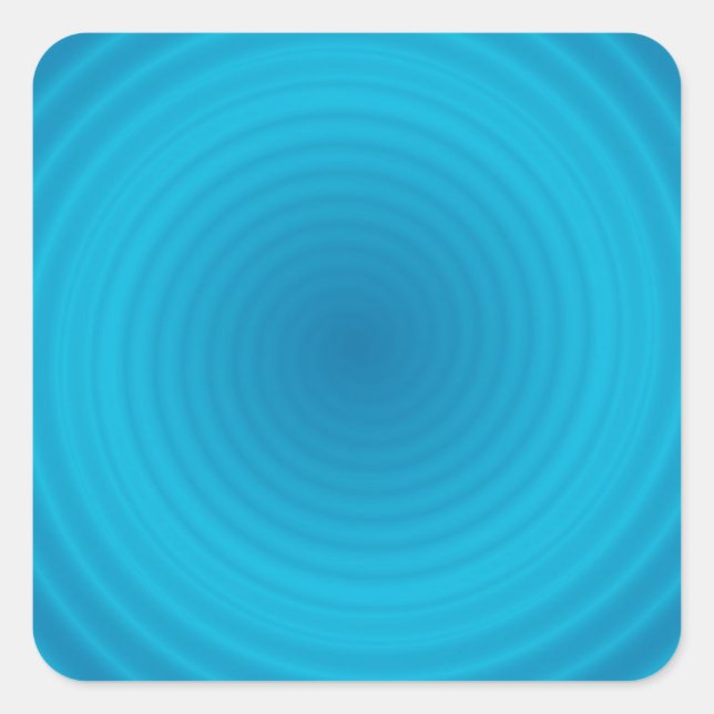 Sticker Carré Elégant Modèle bleu couleur bleu sur mesure (Devant)