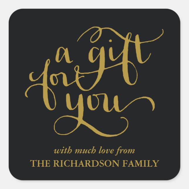 STICKER CARRÉ ÉLÉGANTE BALISERIE DE BALISES DE BALISES DE SCRIPT (Devant)