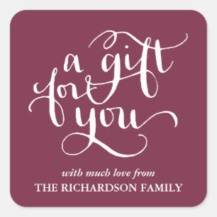 STICKER CARRÉ ÉLÉGANTE BALISERIE DE BALISES DE BALISES DE SCRIPT