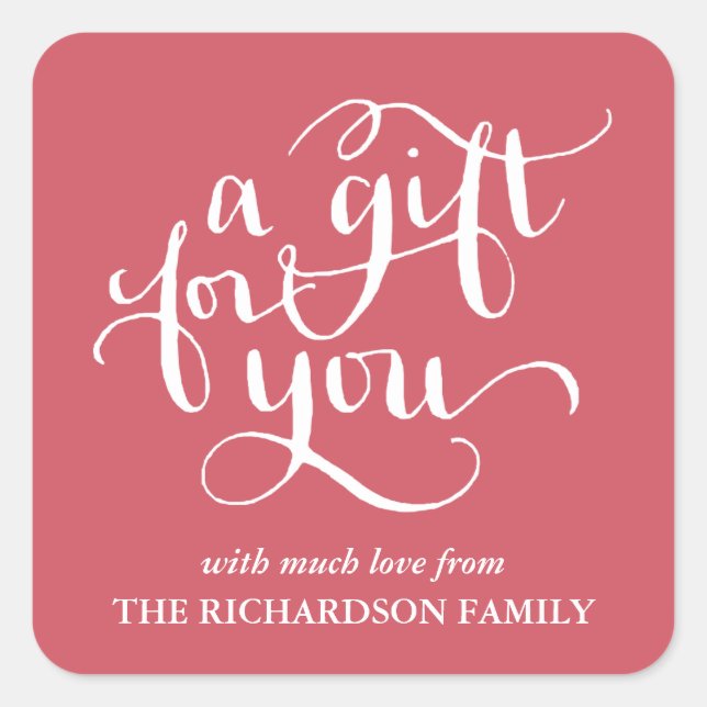 STICKER CARRÉ ÉLÉGANTE BALISERIE DE BALISES DE BALISES DE SCRIPT (Devant)