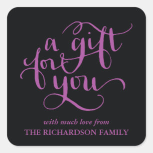 STICKER CARRÉ ÉLÉGANTE BALISERIE DE BALISES DE BALISES DE SCRIPT