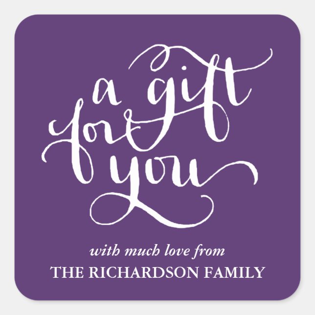 STICKER CARRÉ ÉLÉGANTE BALISERIE DE BALISES DE BALISES DE SCRIPT (Devant)