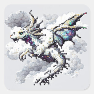 Sticker Carré Élément d'air du dragon