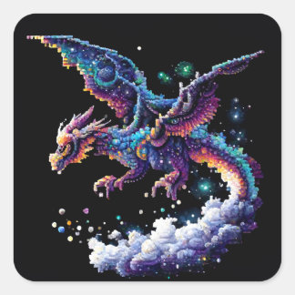 Sticker Carré Élément d'air du dragon