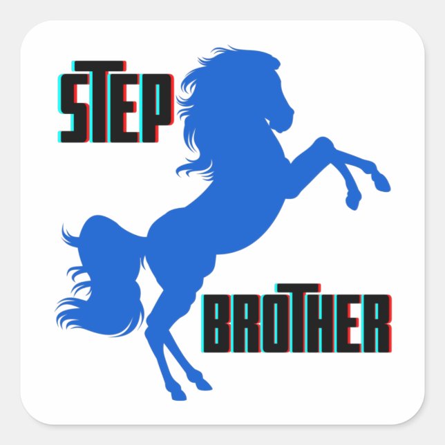 Sticker Carré Élevage du cheval Brother (Devant)