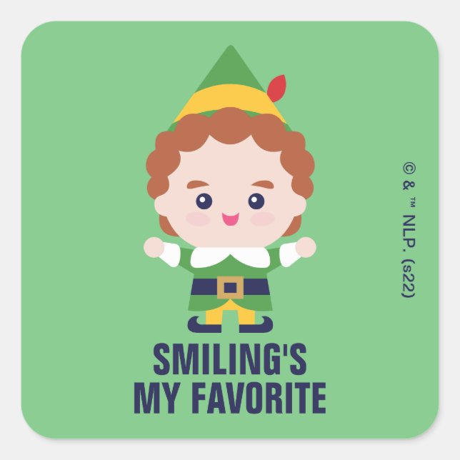 Sticker Carré Elf the Movie | Cute Buddy (Devant)