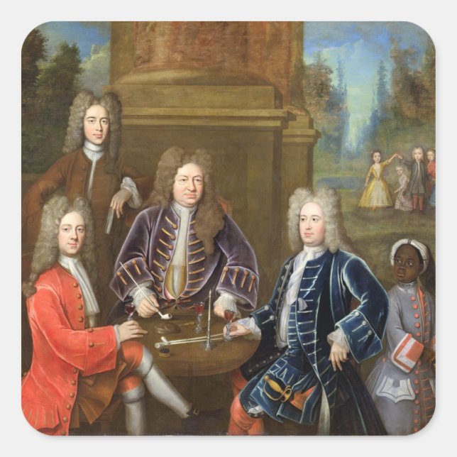 Sticker Carré Elihu Yale (1648-1721) (Devant)