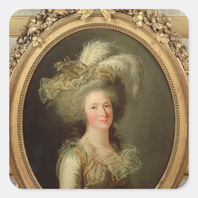 Sticker Carré Elisabeth de France a appelé Madame Elisabeth (Devant)