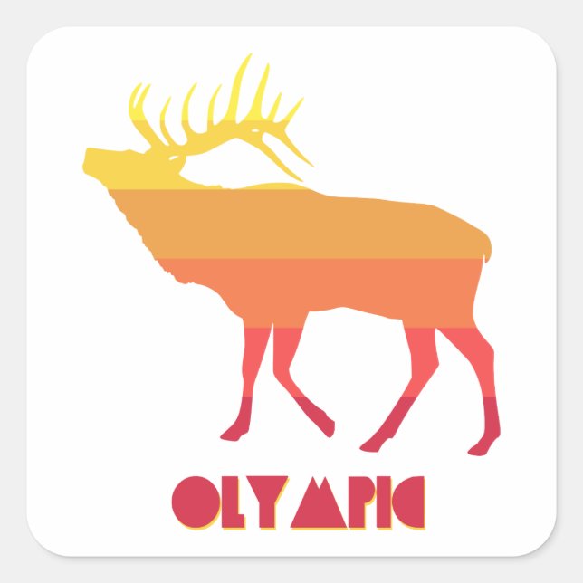Sticker Carré Elk olympique (Devant)