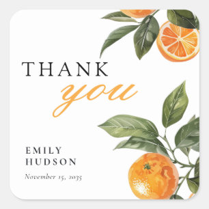 Sticker Carré Elle a trouvé sa douche de mariée Main Squeeze