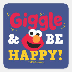 Sticker Carré Elmo Rire et être Heureux