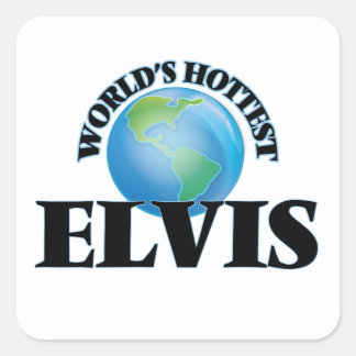 Sticker Carré Elvis le plus chaud du monde