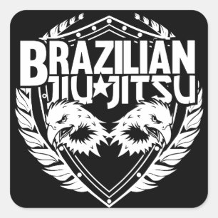 Sticker Carré Emblem brésilien Jiu Jitsu