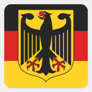 Sticker Carré emblème de l'Allemagne