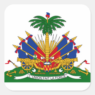 Sticker Carré emblème haïti