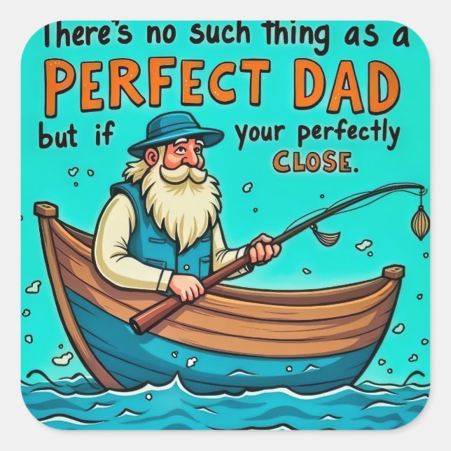 Sticker Carré Embrasser le voyage imparfait de la paternité (Devant)