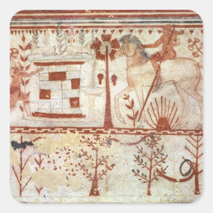 Sticker Carré Embuscade du prince Trojan Troilus