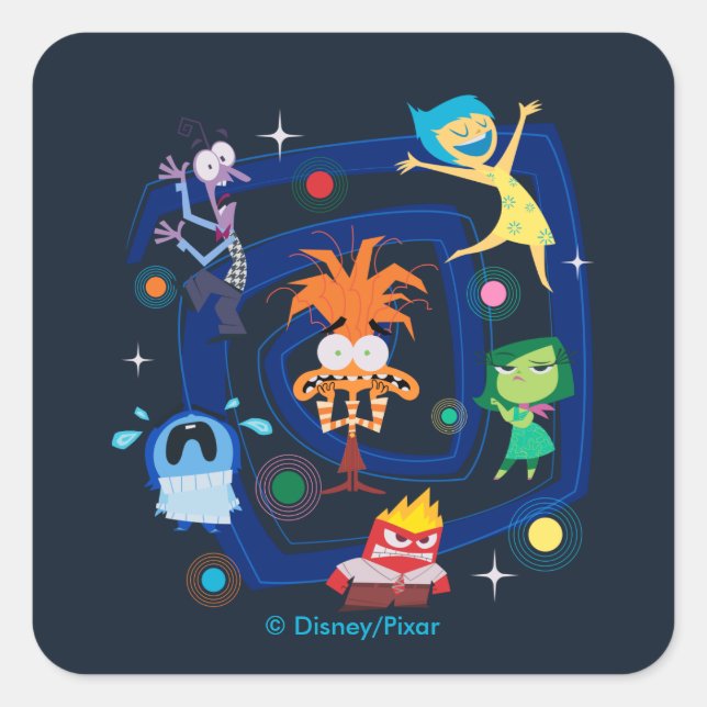 Sticker Carré Emotion Whirlwind (Devant)