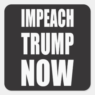 Sticker Carré Empêcher Trump maintenant